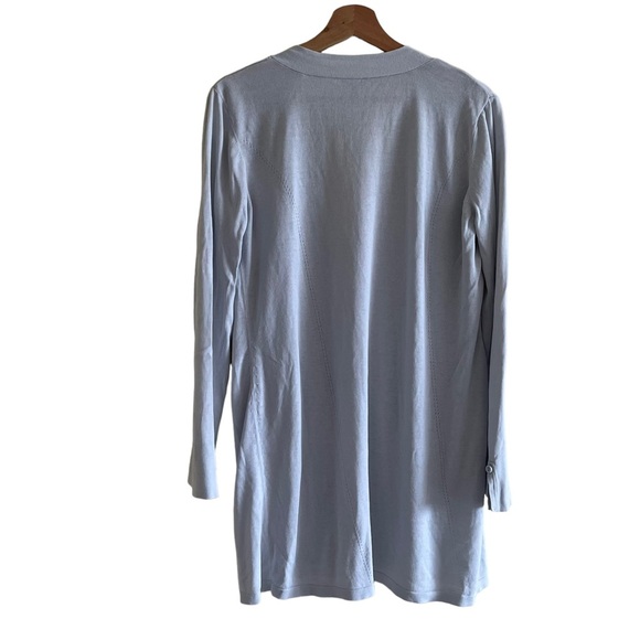 J Jill Cashmere Silk Cotton Long Cardigan Sweater Size L - Picture 5 of 7